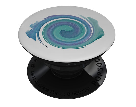 Blue & Green Watercolor Swirl - Skin Kit for PopSockets and other
